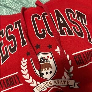 Streetwear Society Red Graphic Hoodie